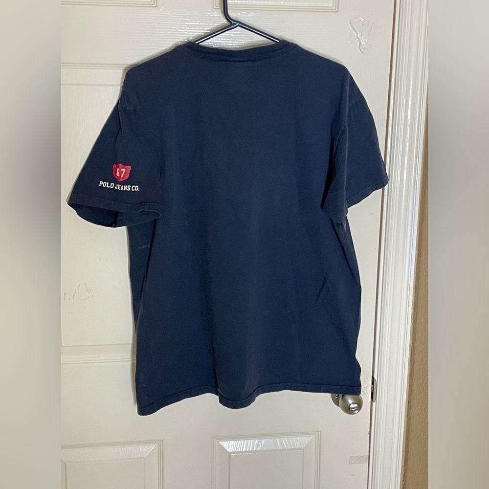 Vintage 90s Polo Jeans Co Embroidered Shirt Ralph Lauren Athletic Preppy Men L  - Picture 9 of 13